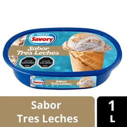 Helado de Leche Sabor Tres Leches Cassata Savory 1 L 1 LT
