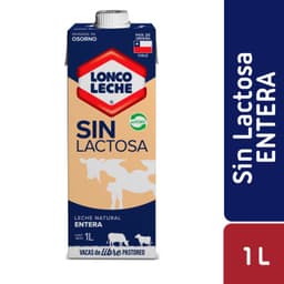 Leche Entera Natural Sin Lactosa Loncoleche 1 lt