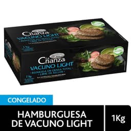 Pack Hamburguesa de Vacuno Light La Crianza 10 x 100 g