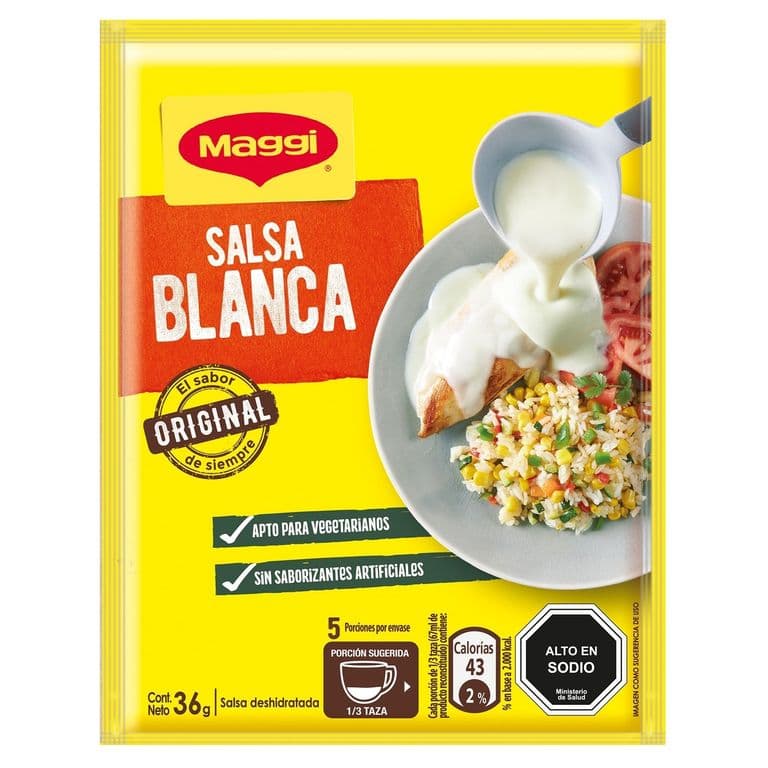 Salsa Deshidratada Blanca 36 GR