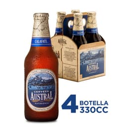 Pack Cerveza Calafate Botella 4X330CC 4 X 330 ML