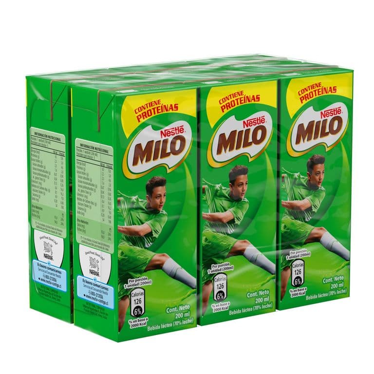 Pack Bebida Lactea Chocolate Milo 6 x 200 ml PACK 6 X 200 ML