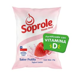 Yoghurt Batido Bolsa Sabor Frutilla 1 KG