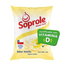 Yoghurt Batido Bolsa Sabor Vainilla 1 KG