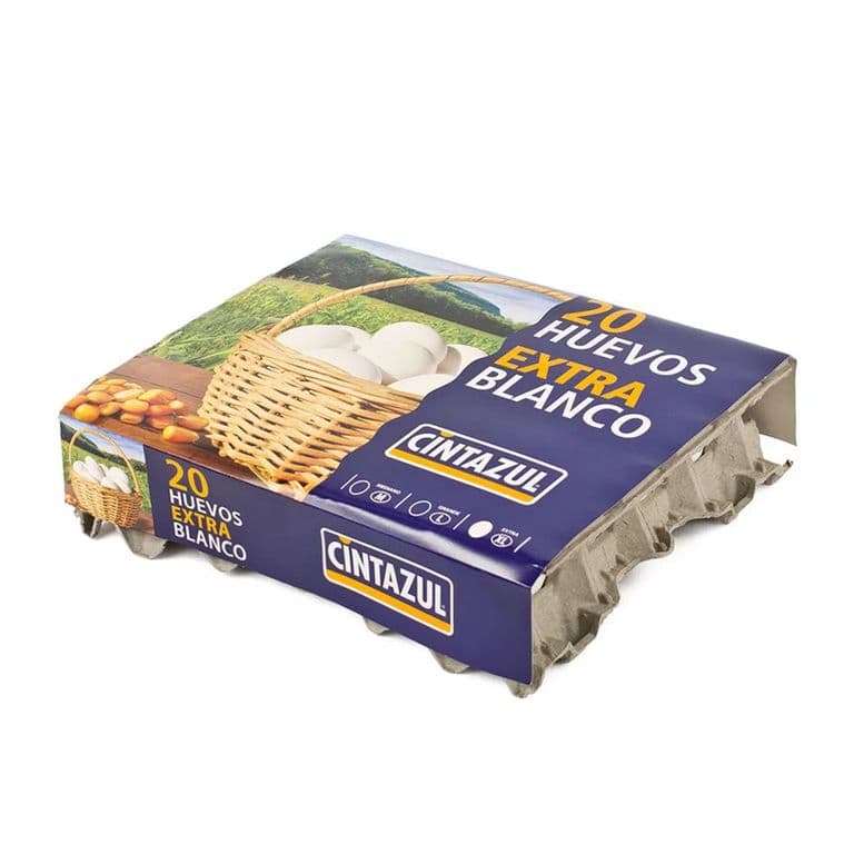 Huevo blanco pack extra 20 unid.