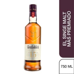 Whisky Glenfiddich Pure Malt 15 Anos 750 ML