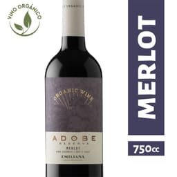 Vino Tinto Merlot Organico 750 ML