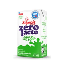 Leche Semidescremada Sin Lactosa Zerolacto Soprole 1 lt