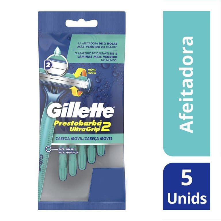 Maquina de Afeitar Prestobarba Ultragrip Gillette 5 Un