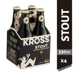 Pack Cerveza Artesanal Kross Cream Stout Botella 5.4 4 x 330 ml