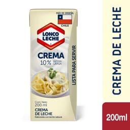 Crema de Leche Lista Loncoleche 3 x 200 ml PACK 3 X 200 ML