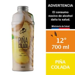 Coctel Pina Colada Capel 12 700 cc 700 ML