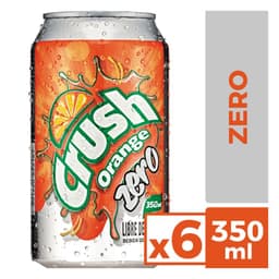 Pack Bebida Crush Zero Lata 6 x 350 ml