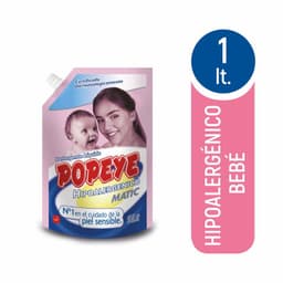 Detergente Liquido Hipoalergenico Bebe Doypack Popeye 1 lt