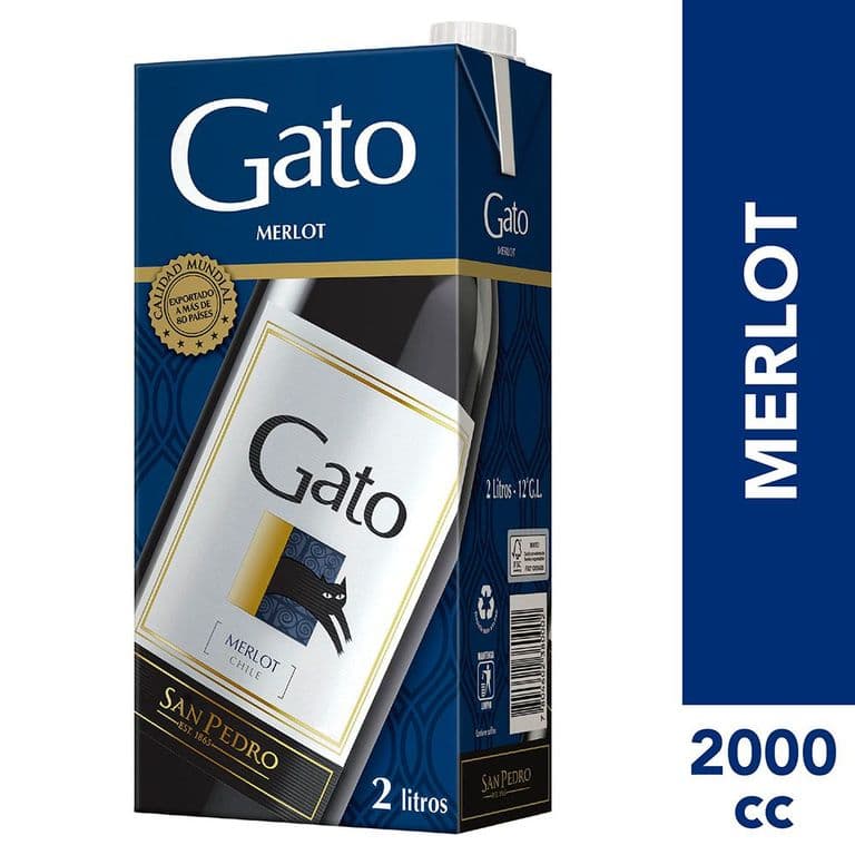 Vino Tinto Merlot Carton 2 LT