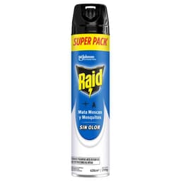 Insecticida  Raid Mata Moscas y Mosquitos Sin Olor Aerosol 420 ml 410 ML