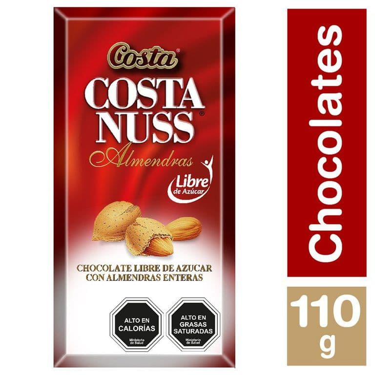 Chocolate Costa Costa Nuss Libre De Azucar 110 GR