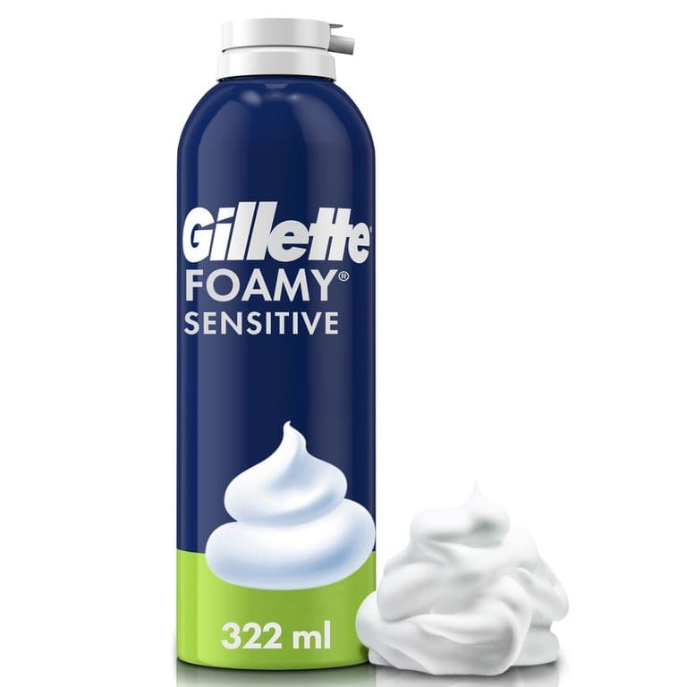 Espuma para Afeitar Foamy Sensitive Gillette 322 ml