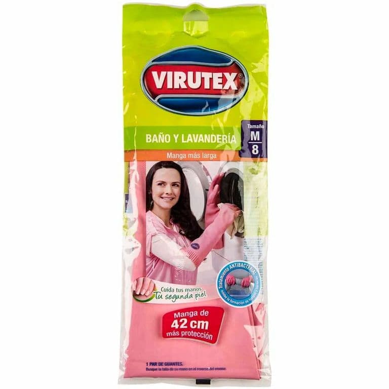 Guante para Bano y Lavanderia Virutex Talla M 1 Un