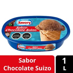 Helado Sabor Chocolate Suizo Cassata Savory 1 lt