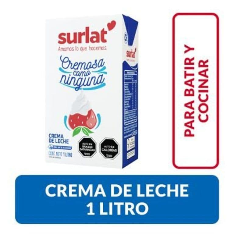Crema de Leche Natural Surlat 1 lt