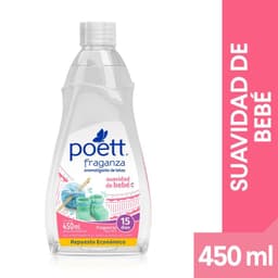 Repuesto Aromatizante Telas Fraganza Suavidad de Bebe Poett 450 ml