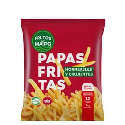 Papas Prefritas Congeladas Frutos de Maipo 1 Kg