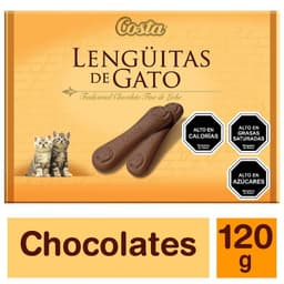 Chocolate Costa Lenguas de Gato estuche 120 GR