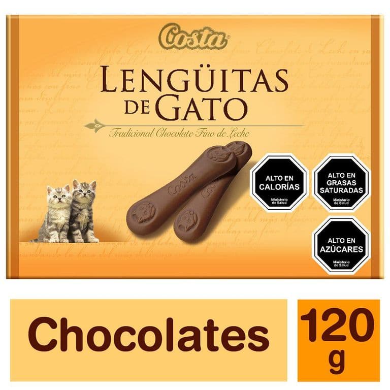 Chocolate Costa Lenguas de Gato estuche 120 GR