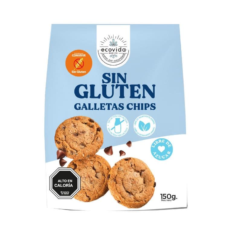 Galleta Sin Gluten Chips Chocolate Ecovida 150 g