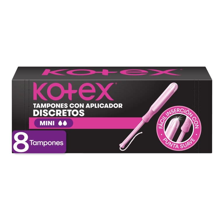 Tampones con Aplicador Kotex Mini 8 Un