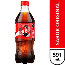 Bebida Coca Cola Original Desechable 591 ml