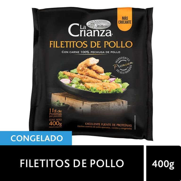 Filetitos de Pollo Apanado La Crianza 400 gr