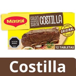 Caldo Sabor Costilla 120G 12 Tabletas 12 GR