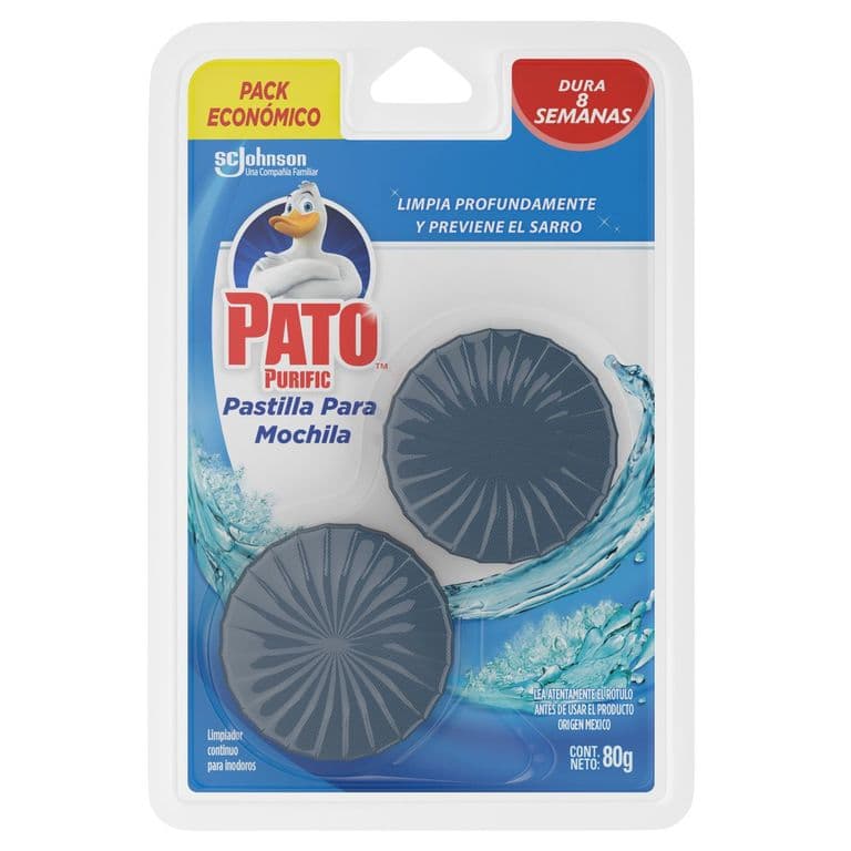 Pack Pastillas para Estanque Inodoro Pato Purific Marina 2 x 80 g UN