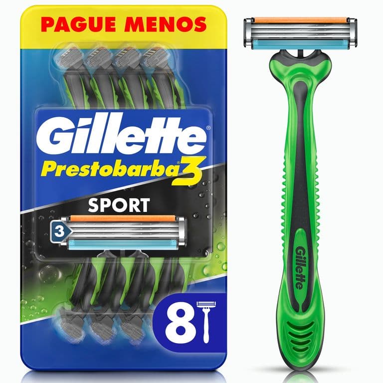 Maquinas Para Afeitar Prestobarba3 Body Sense Desechables 8 UN