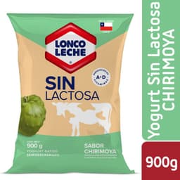 Yoghurt Sabor Chirimoya Sin Lactosa Bolsa Loncoleche 900 g