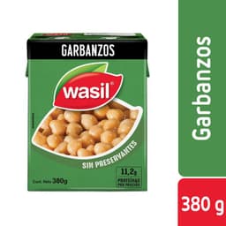 Garbanzos Wasil en Tetrapack 380 g