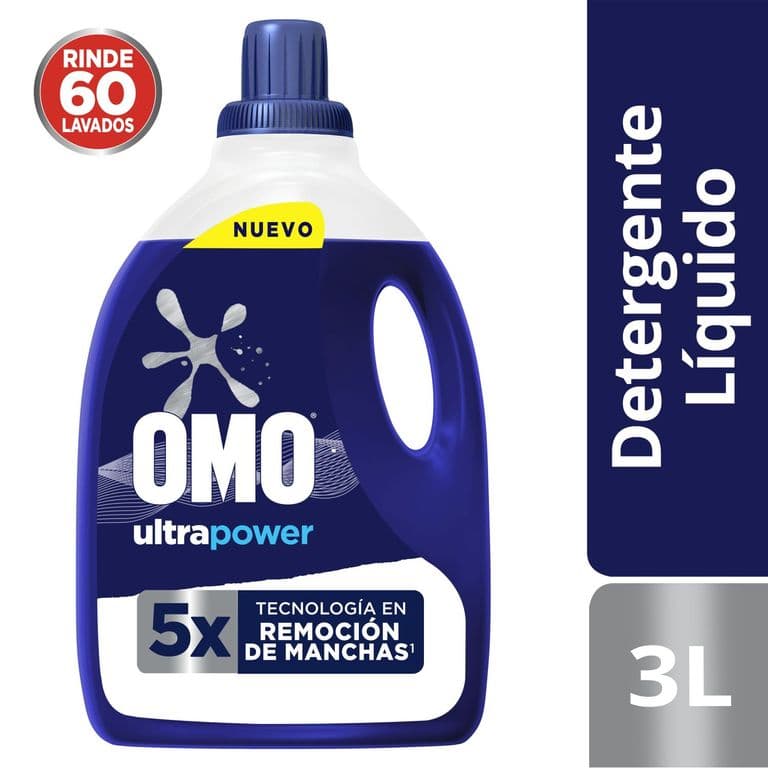Detergente Liquido Botella Ultra Power Omo 3 lt
