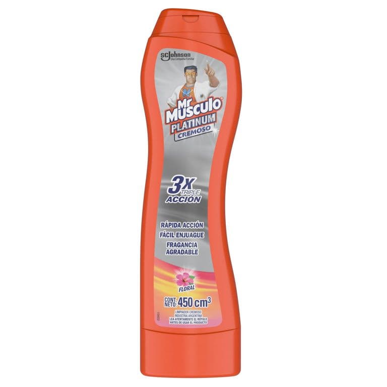 Limpiador Mr Musculo Platinum Crema Floral 450 ml 450 cc