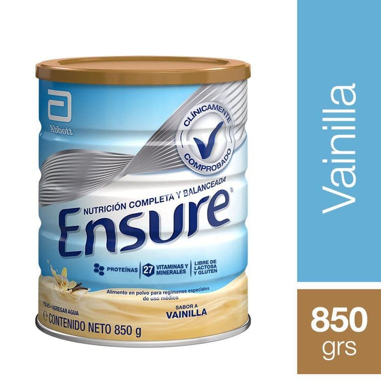 Alimento en Polvo Ensure Sabor Vainilla 850 g
