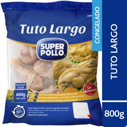 Tuto Largo de Pollo Congelado Super Pollo 800 g
