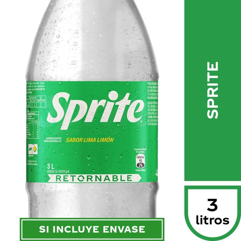 Bebida Sprite Retornable 3 L 3 LT