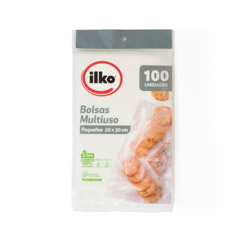 Bolsas Multiuso Pequenas Ilko 20 x 30 cms 100 Un