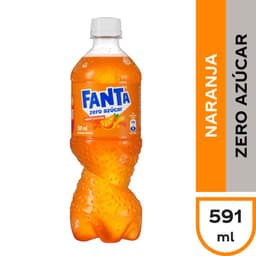 Bebida Fanta Zero Azucar Desechable 591 ml