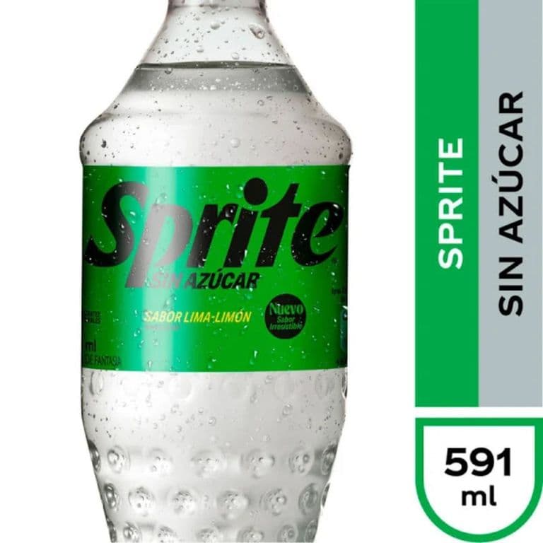 Bebida Sprite Sin Azucar Desechable 591 ml