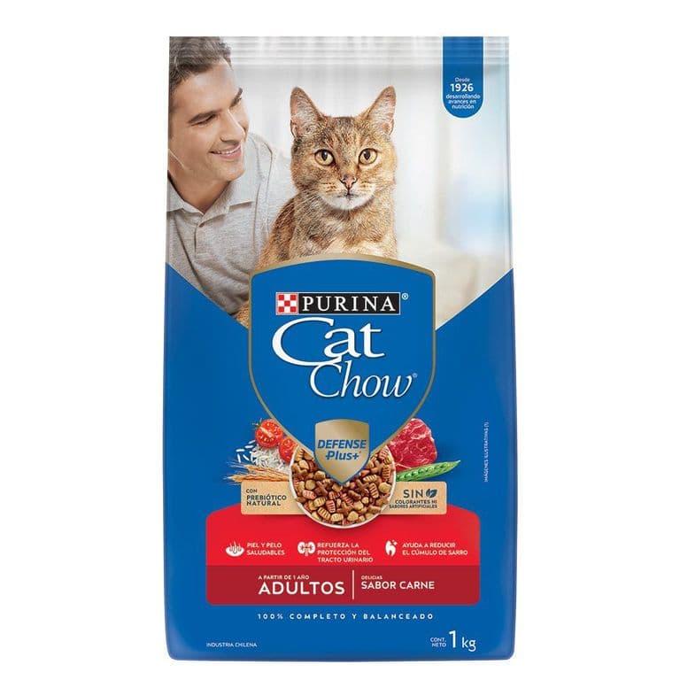 Alimento para Gato Adulto Sabor Carne Cat Chow 1 Kg