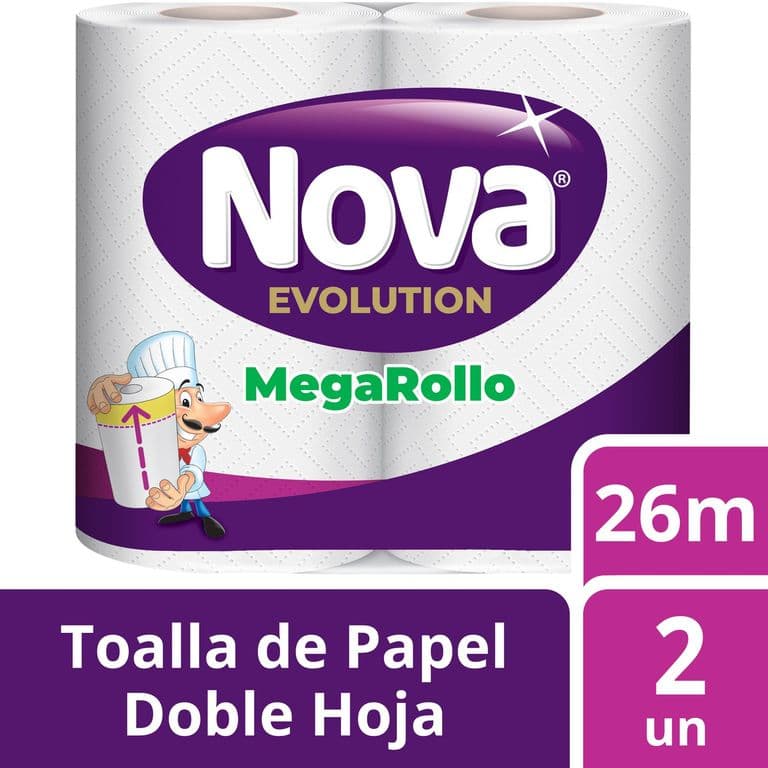 Toalla Papel Evol Mega Rollo 2 UN