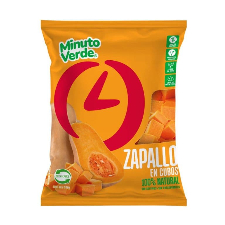 Zapallo en Cubos Minuto Verde 500 g
