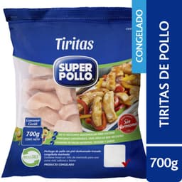 Tiritas de Pechuga de Pollo Congeladas Super Pollo 700 g